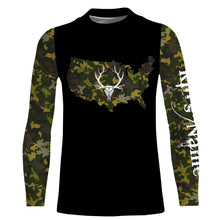 Load image into Gallery viewer, Deer hunting Camo Customize Name 3D All Over Printed Shirts Personalized Hunting gift For Adult And Kid NQS2317