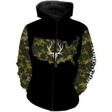 Load image into Gallery viewer, Deer hunting Camo Customize Name 3D All Over Printed Shirts Personalized Hunting gift For Adult And Kid NQS2317