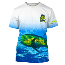 Load image into Gallery viewer, Mahi mahi saltwater fishing blue ocean deep sea UV protection customize long sleeves fishing apparel NQS2160