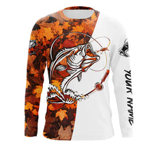 Load image into Gallery viewer, Autumn Fishing Long Sleeve Shirts Freshwater Fish Customize Name UV Protection Shirts FSD3462