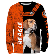 Load image into Gallery viewer, Beagle Hunting Dog Customize Name 3D All over printed Shirts, Gifts for Beagle Dog Lovers FSD3475