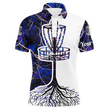 Load image into Gallery viewer, Disc Golf Men Polo Shirt Blue Camo Custom name All over print shirt, Personalized Disc Golf Gifts FSD3483