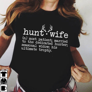 Hunter's Wife Definition Funny Hunting T-shirt Gift - FSD413