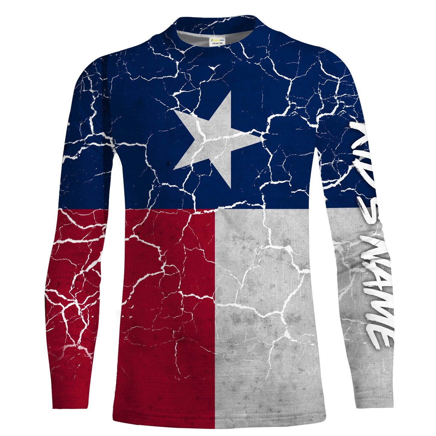 Distressed Texas Flag Performance Shirts Sun/UV Protection - Personalized Texas Apparel, Gifts for Men, Women and Kid FSD2188