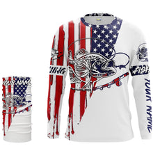 Load image into Gallery viewer, Fishing Shirt American Flag Crappie fishing Apparel for Adult and Kid, Personalized Patriotic fishing gifts FSD2318
