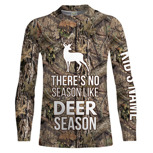 "There's No Season Like Deer Season" Custom name Full printing Shirts for Men, Women Funny Hunting Gifts FSD2338