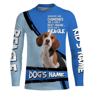 Beagle Dog Custom Name 3D All over printed Shirt, Cute Beagle Funny Dog Saying shirt, dog gift FSD3473