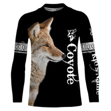 Load image into Gallery viewer, Coyote Hunting Predator Hunter Customize Name 3D Full Printing Shirts Personalized Hunting Gifts for Adult and Kid FSD2073