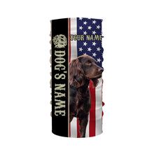 Load image into Gallery viewer, Boykin Spaniel American flag custom Name Full printing shirts, Patriotic gifts for dog lovers FSD3347