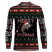 Load image into Gallery viewer, Ugly Fishing Christmas Mahi Mahi Fish Apparel, Merry Fishmas Custom Name Shirts, Christmas Gift for Fisherman FSD2511