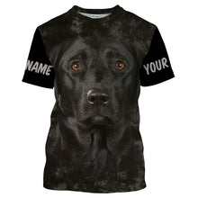 Load image into Gallery viewer, Black Lab Face Custom name 3D All over printed Shirts Personalized labrador retriever dog lovers gifts FSD2388