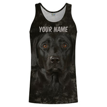 Load image into Gallery viewer, Black Lab Face Custom name 3D All over printed Shirts Personalized labrador retriever dog lovers gifts FSD2388