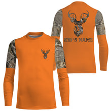 Load image into Gallery viewer, Deer buck whitetails camouflage orange custom name all over print shirts personalized gift FSD3465