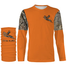 Load image into Gallery viewer, Pheasant bird Hunting camouflage orange custom name all over print shirts personalized gift FSD3466
