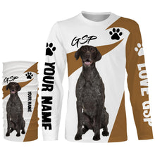 Load image into Gallery viewer, Love German Shorthaired Pointer hunting dog custom name 3D Full printing Shirt, Gifts for GSP lover FSD3720