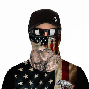 Javelina hunting US Flag custom Name 3D All over print Shirt Personalized Hunting gift FSD861