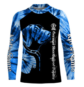 German Shorthaired Pointer tie dye 3D All over printed shirt, Hoodie - Gifts for GSP lovers FSD3891