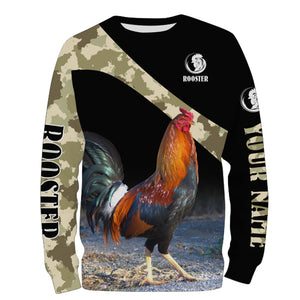 Beautiful Rooster custom name 3D All over print T Shirt, Hoodie, Long sleeve, Sweatshirt - FSD1518