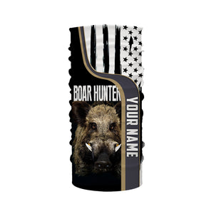 Wild Boar Hunting American Flag Custom Name 3D Full Printing Shirts - Personalized Hunting Gifts FSD1803