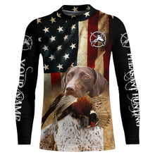 Load image into Gallery viewer, Best Pheasant dogs GSP German Shorthaired Pointer American flag 3D all over print Shirts, Hoodie FSD3876