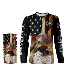 Load image into Gallery viewer, Best Pheasant dogs GSP German Shorthaired Pointer American flag 3D all over print Shirts, Hoodie FSD3876