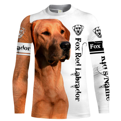 Fox Red Labrador Retriever 3D All Over Printed Shirts, Hoodie, Tshirt - Gifts for Dog Lovers, Fox Red Lab Lovers FSD2448