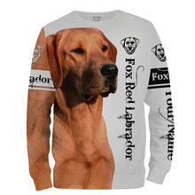Load image into Gallery viewer, Fox Red Labrador Retriever 3D All Over Printed Shirts, Hoodie, Tshirt - Gifts for Dog Lovers, Fox Red Lab Lovers FSD2448