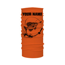 Load image into Gallery viewer, Custom Name Crappie Fishing Camouflage Orange Performance Fishing Shirt, Crappie Fishing Jerseys FSD2476