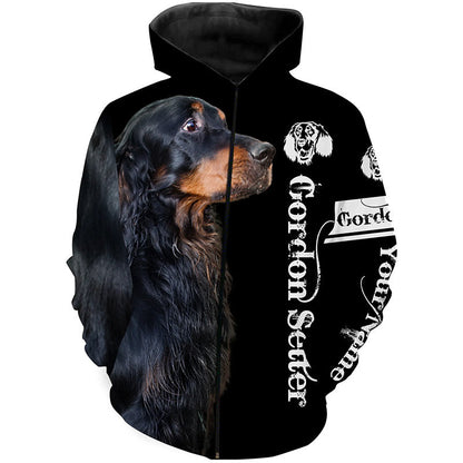 Gordon Setter 3D All Over Printed Shirts, Hoodie, T-shirt Personalized Gifts for Setter Dog Lovers FSD3699
