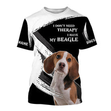Load image into Gallery viewer, Beagle funny Dog saying shirts Customize Name Full print t shirt, hoodie, Gift for beagle lovers FSD3474