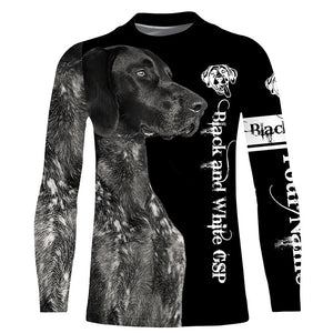 Black German Shorthaired Pointer 3D All Over Printed Shirts, Hoodie Custom Gifts for GSP Dog Lovers FSD3604