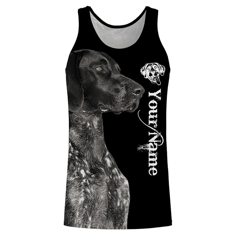 Black German Shorthaired Pointer 3D All Over Printed Shirts, Hoodie Custom Gifts for GSP Dog Lovers FSD3604