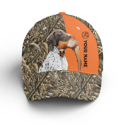 Pheasant Hunting With Dogs Custom Hat Adjustable Unisex Baseball Hat, Choose hunting dog breeds FSD3704