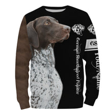 Load image into Gallery viewer, German Shorthaired Pointer Custom Name 3D All Over Printed Shirts, Hoodie, T-shirt GSP Dog Gifts for Dog Lovers FSD2703