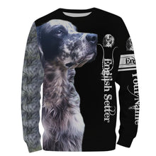 Load image into Gallery viewer, English Setter Custom Name 3D All Over Printed Shirts, Hoodie, T-shirt Setter Dog Gifts for Dog Lovers FSD2704