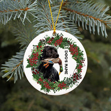 Load image into Gallery viewer, Duck Hunting Black Labrador Retriever Custom Christmas ceramic Ornament FSD3490 D06
