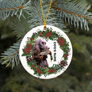 Boykin Spaniel Duck hunting ceramic Ornament Christmas Duck hunting gift FSD3495 D06
