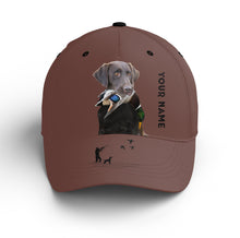 Load image into Gallery viewer, Waterfowl Duck Hunting custom name Hat for Men with many Duck dog breeds to choose FSD4006