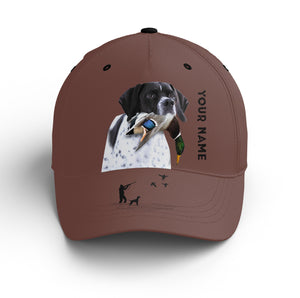 Waterfowl Duck Hunting custom name Hat for Men with many Duck dog breeds to choose FSD4006