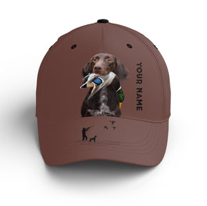 Waterfowl Duck Hunting custom name Hat for Men with many Duck dog breeds to choose FSD4006