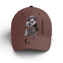 Load image into Gallery viewer, Waterfowl Duck Hunting custom name Hat for Men with many Duck dog breeds to choose FSD4006