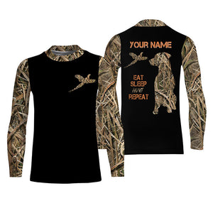 Pheasant Hunting Labrador Retriever dog "Eat Sleep Hunt Repeat" shirt, Bird dog Hunting gifts FSD3500