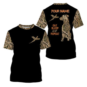 Pheasant Hunting Labrador Retriever dog "Eat Sleep Hunt Repeat" shirt, Bird dog Hunting gifts FSD3500