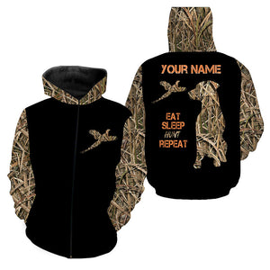 Pheasant Hunting Labrador Retriever dog "Eat Sleep Hunt Repeat" shirt, Bird dog Hunting gifts FSD3500