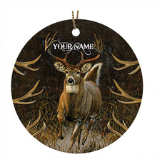Load image into Gallery viewer, Deer hunting Christmas ornament custom name hunting christmas gifts FSD3505 D06