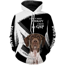 Load image into Gallery viewer, GSP German Shorthaired Pointer funny Dog saying shirts Customize Name Full print t shirt, hoodie FSD3741