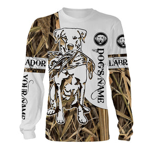 Labrador Retriever Best Duck hunting Dog camo Shirts - Personalized Labs Duck Hunting Gifts Shirt FSD3513