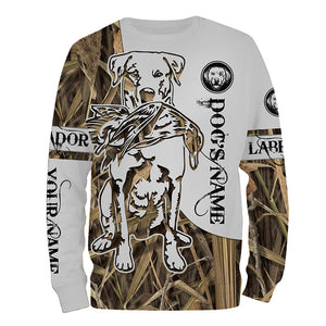 Labrador Retriever Best Duck hunting Dog camo Shirts - Personalized Labs Duck Hunting Gifts Shirt FSD3513
