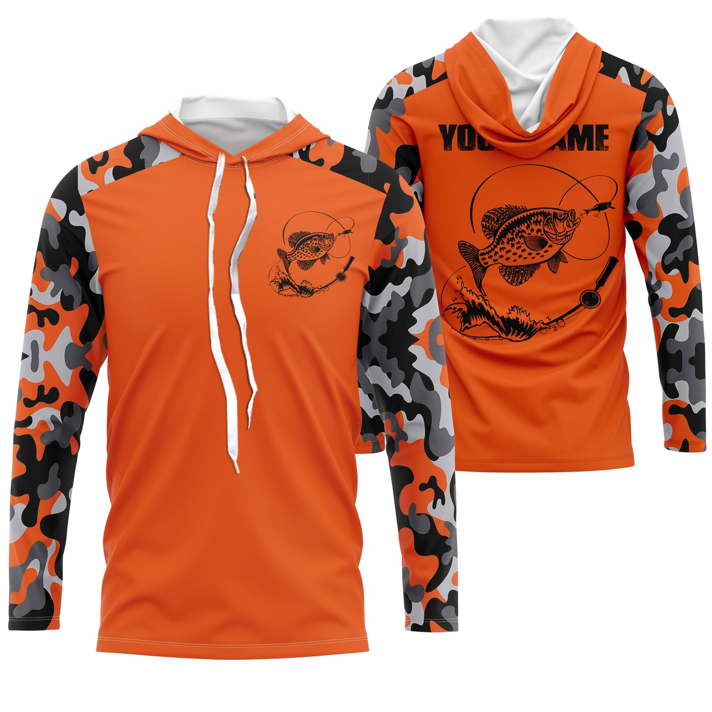 Crappie Fishing Performance Long Sleeve Sun/UV Protection Shirts, Fishing Jerseys FSDA9