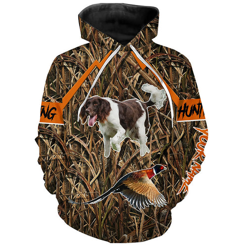 Small Munsterlander Pheasant hunting dog camouflage custom Name Shirts for Hunter, Hunting Gifts FSD4157
